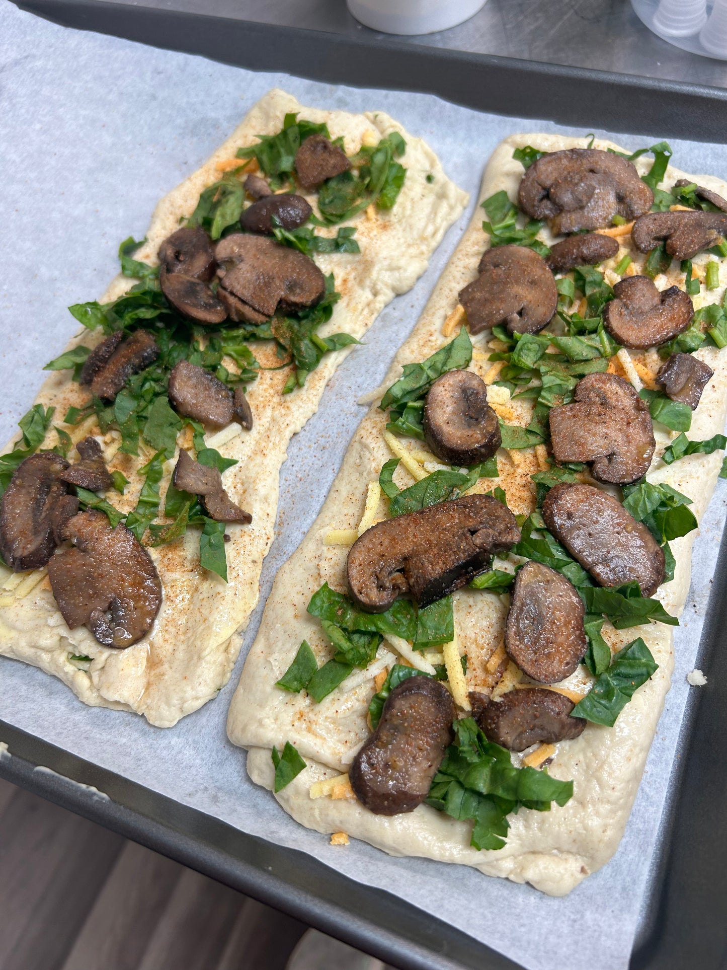 FZN - Spinach Mushroom Flatbread