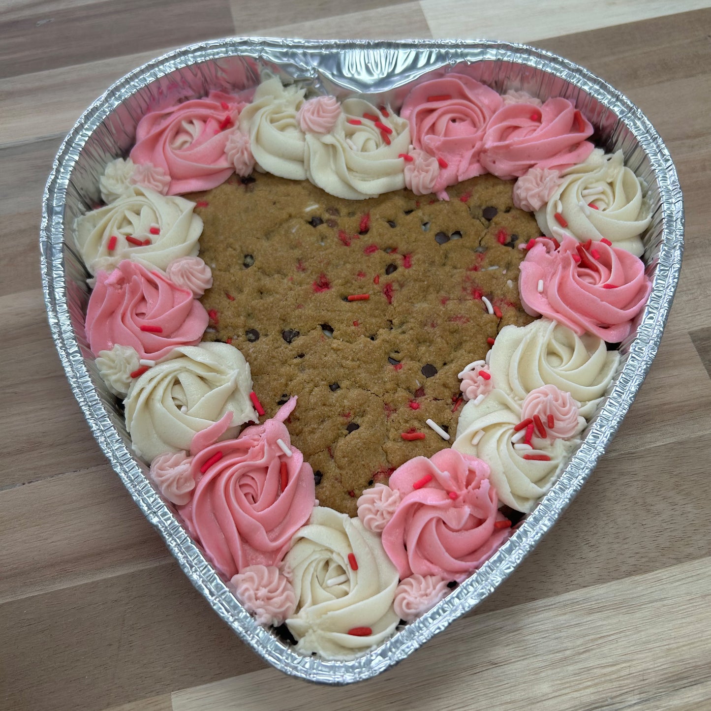Valentine's Cookie Cake